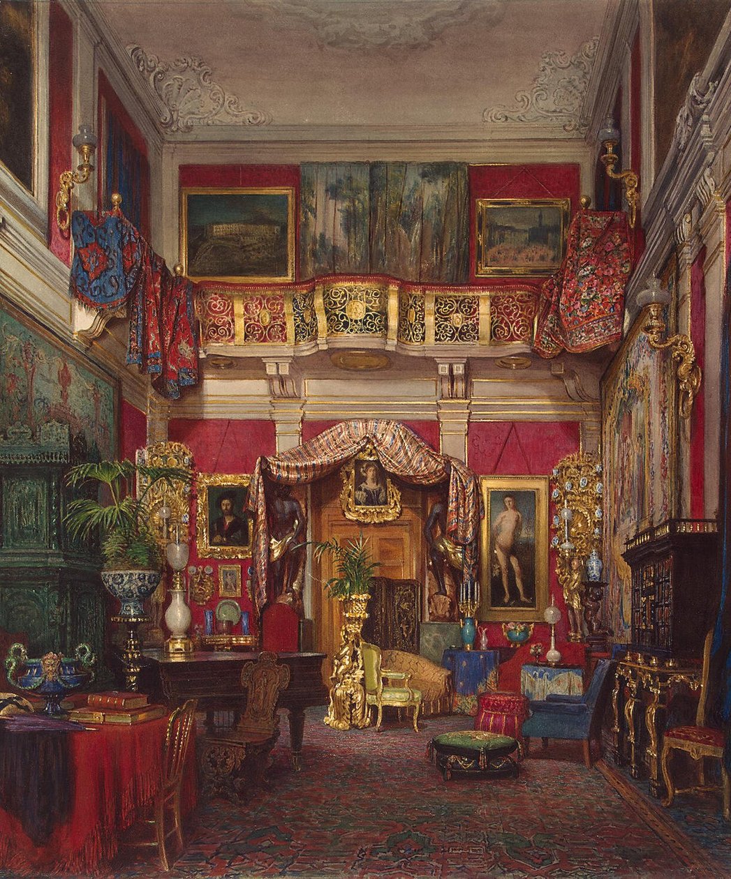Værelse i Villa di Quarto, nær Firenze af Emanuel Stöckler