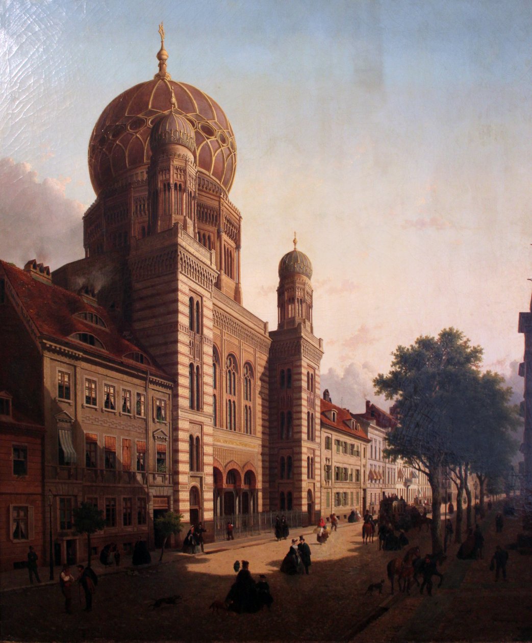 Den nye synagoge på Oranienburger Strasse af Emil Pierre Joseph de Cauwer