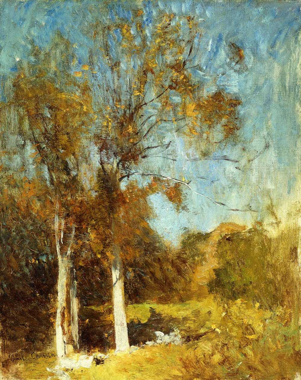 Efterårstræer af Emil Carlsen