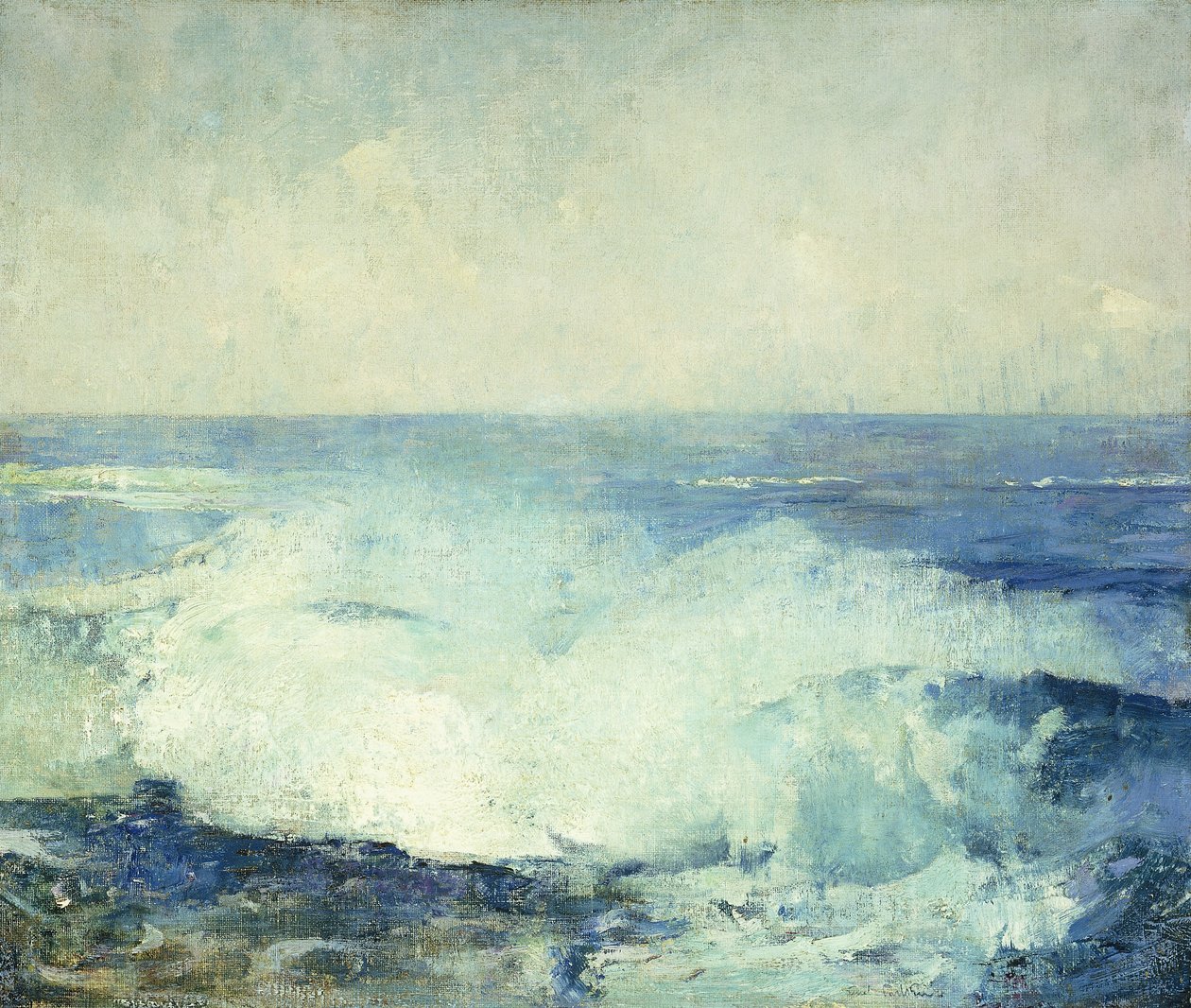 Brydende bølger af Emil Carlsen