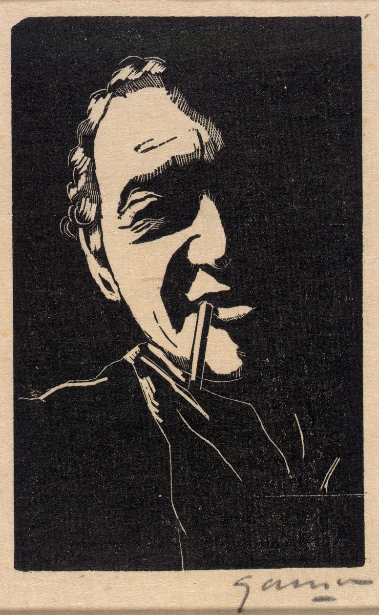 Portræt af Pascin af Emil Ganso