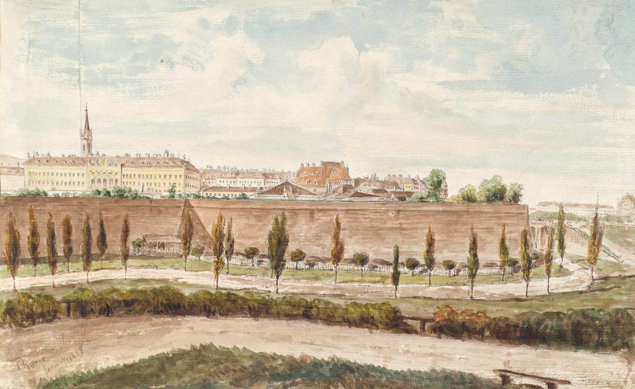 Augustinerbastionen i Wien af Emil Hütter