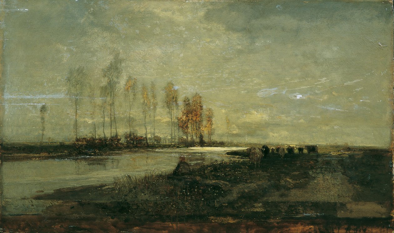 På Thaya nær Lundenburg II af Emil Jakob Schindler