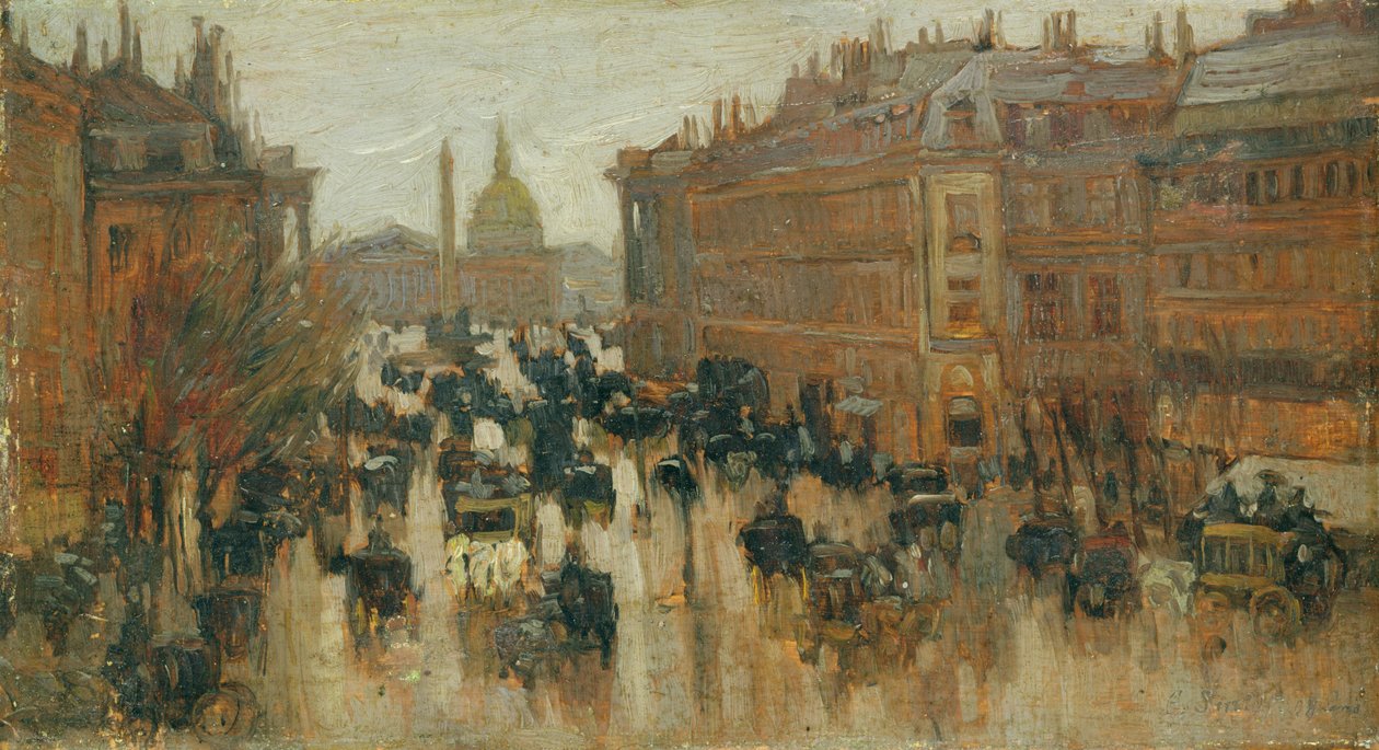 Rue Royale, Paris af Emil Leonhard Smidt