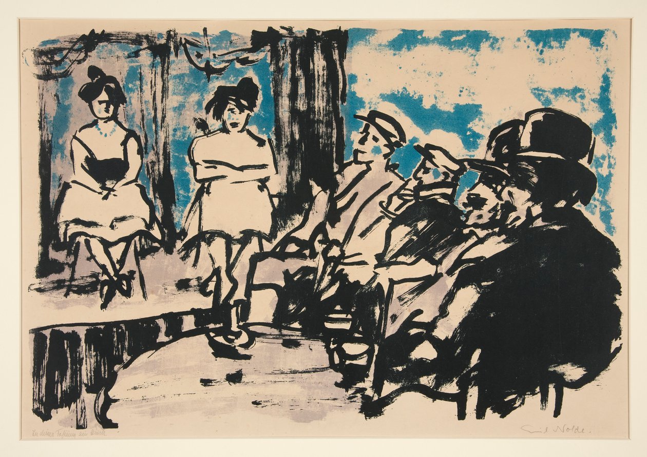 Tingel-Tangel III af Emil Nolde