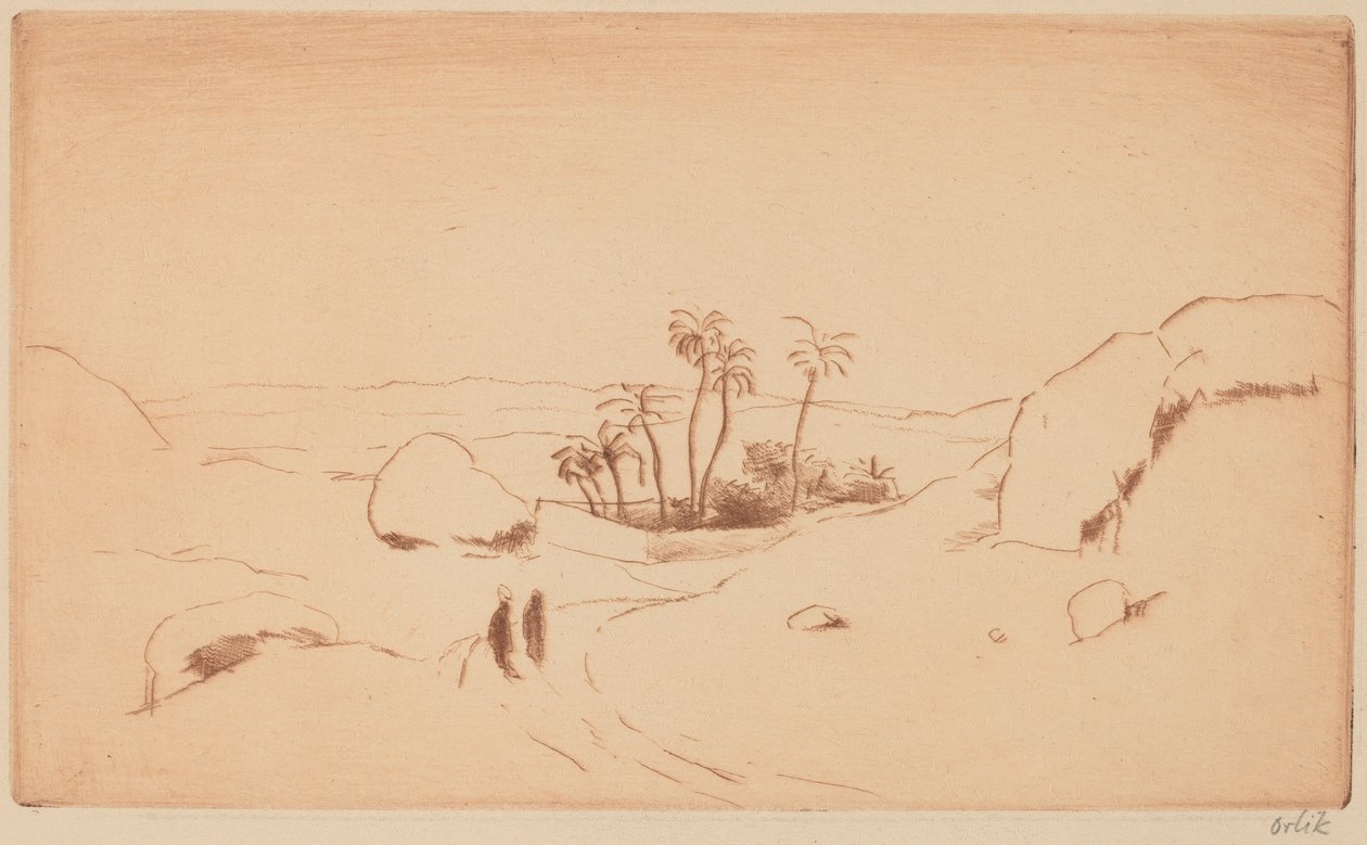 Oase i ørkenen af Emil Orlik