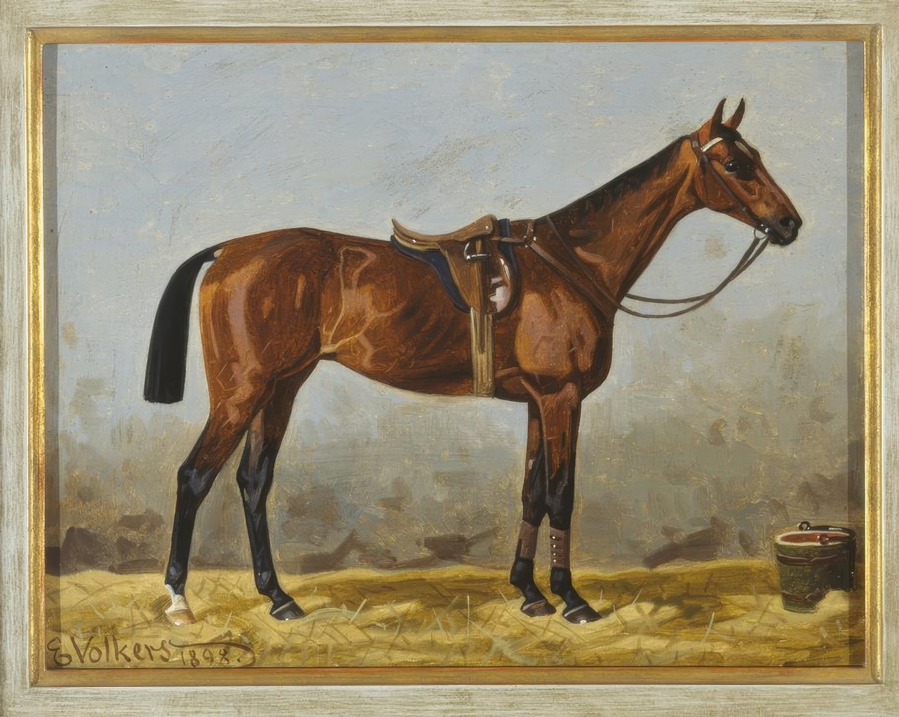 Sadlet bay hest af Emil Volkers