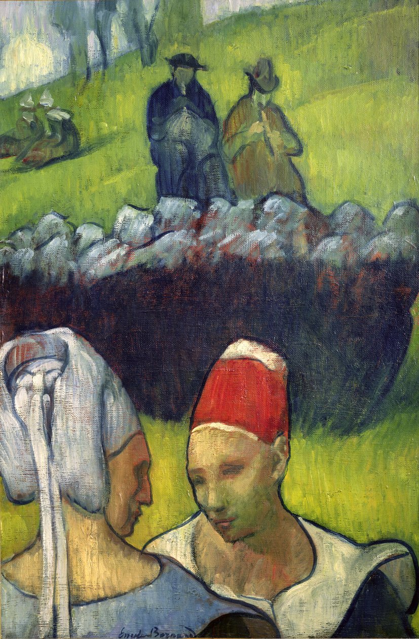 Bretonske kvinder af Emile Bernard