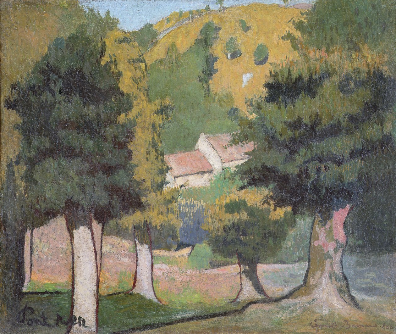 Landskab ved Pont-Aven af Emile Bernard