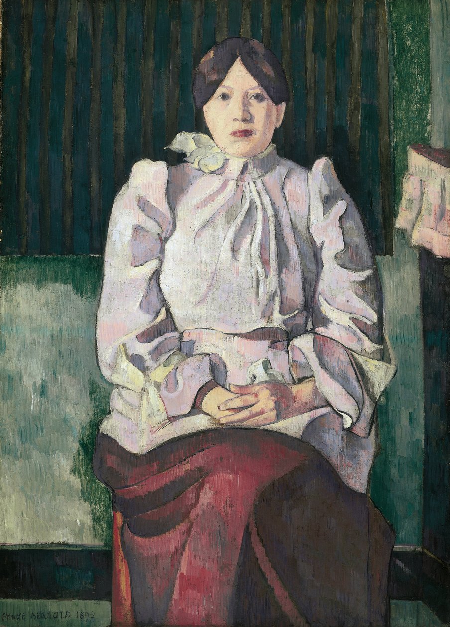 Portræt af Marie Lemasson af Emile Bernard