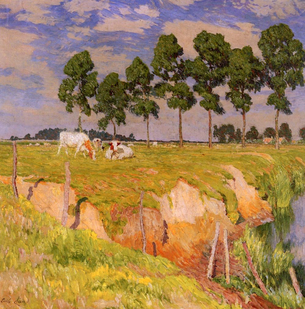 La Berge Rangee af Emile Claus