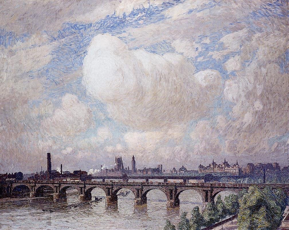 Waterloo -broen i solen af Emile Claus