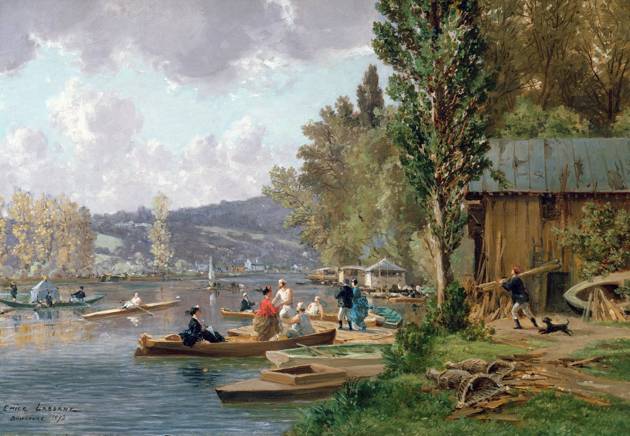 Bougival, 1873 af Emile Edme Laborne