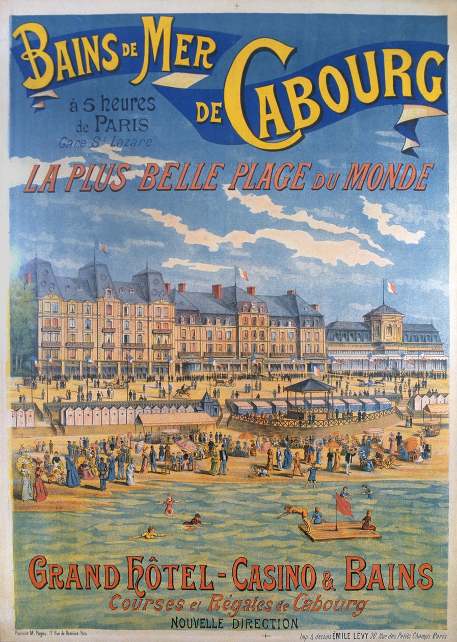 Cabourg plakat af Emile Levy