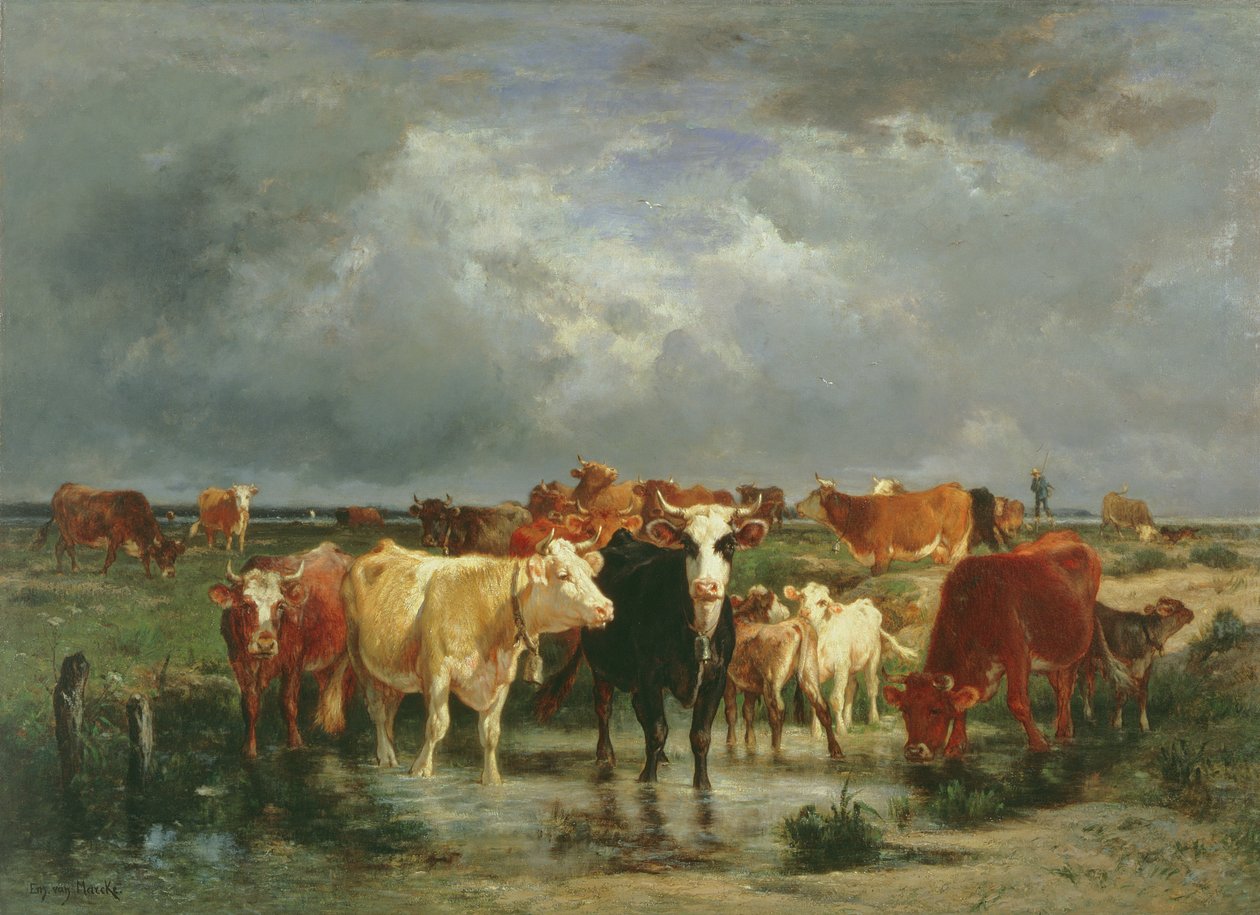 En storms nærme sig af Emile van Marcke de Lummen