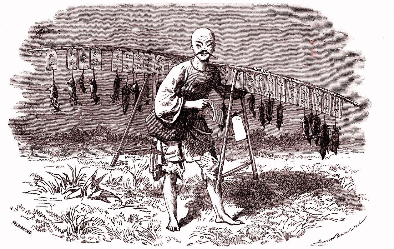 Rottemorder i Kina. 1874 (gravering) af Emile Antoine Bayard