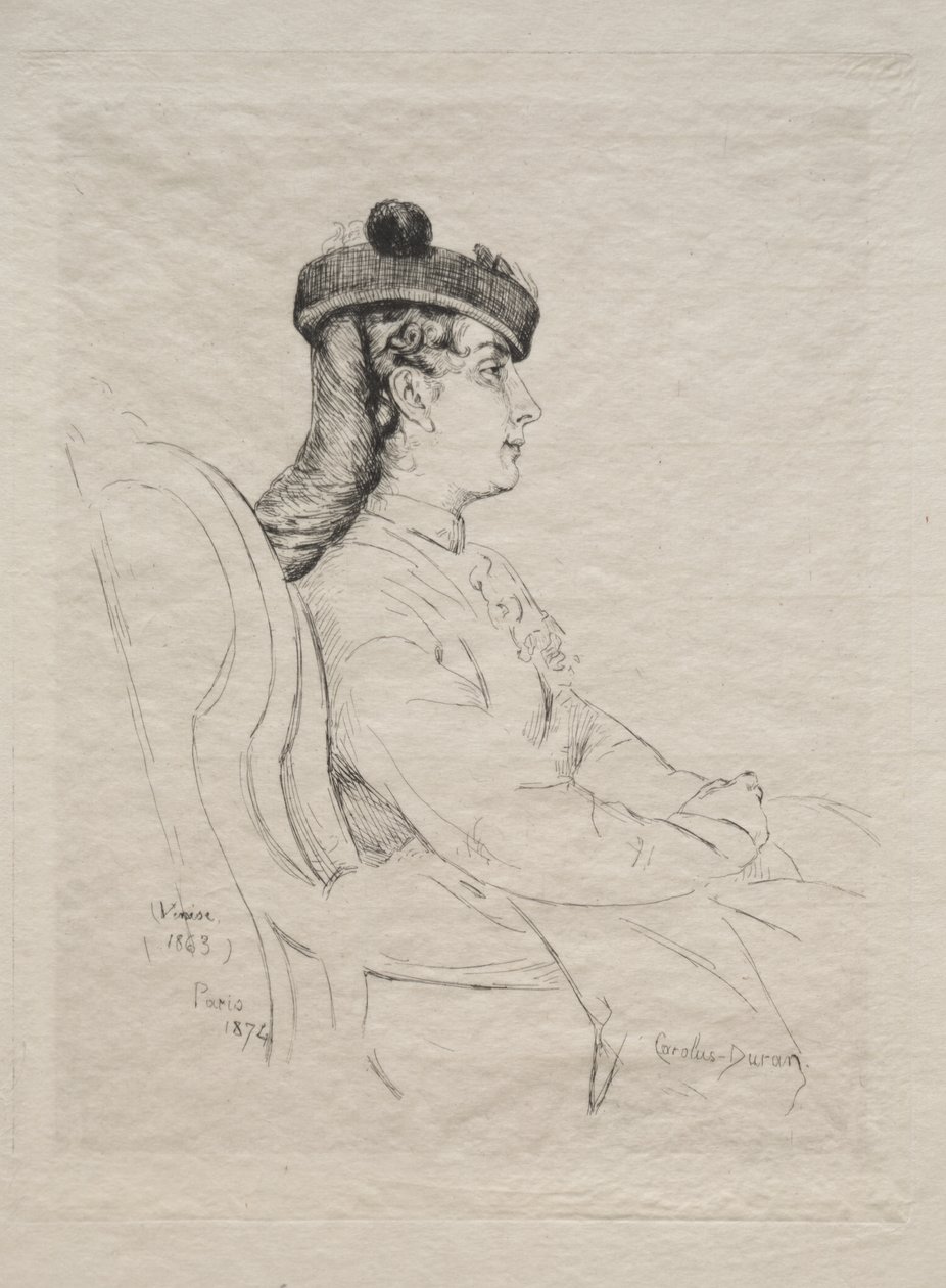 Rejsesouvenir, 1874. af Charles Emile Auguste Carolus Duran