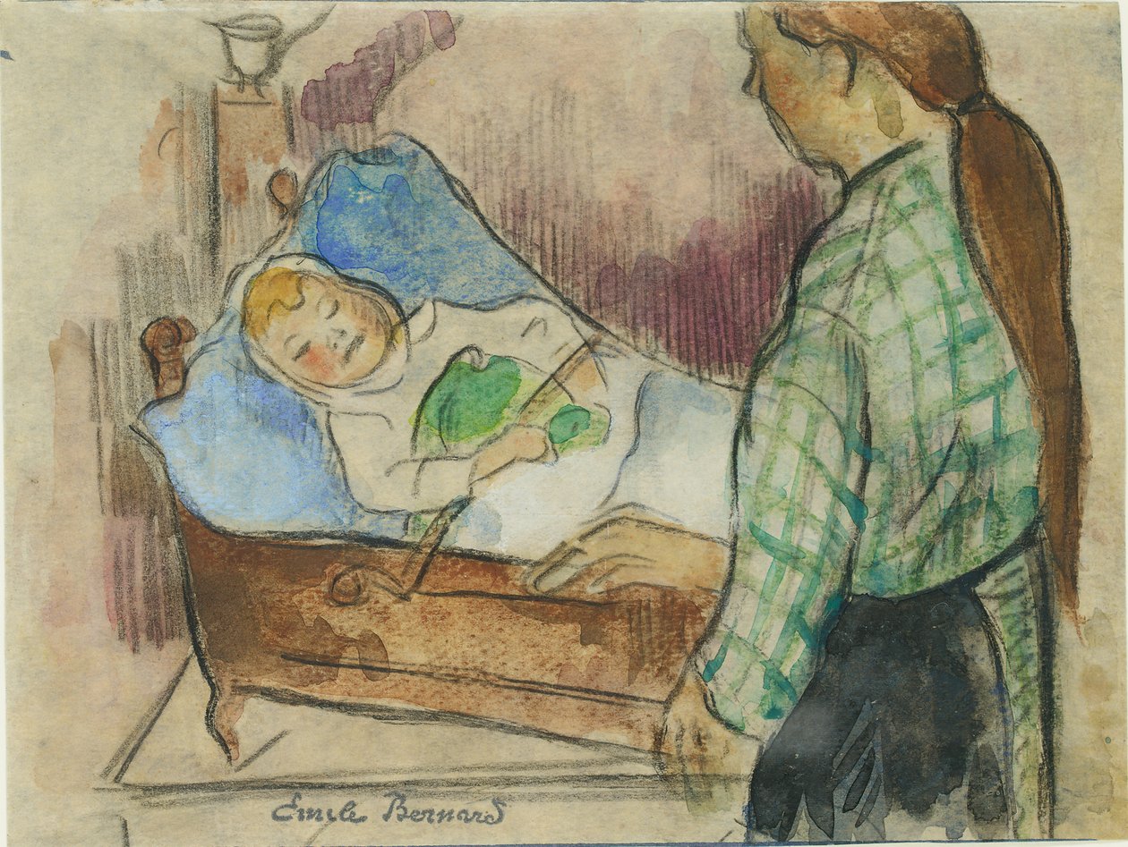 Sengetid af Emile Bernard