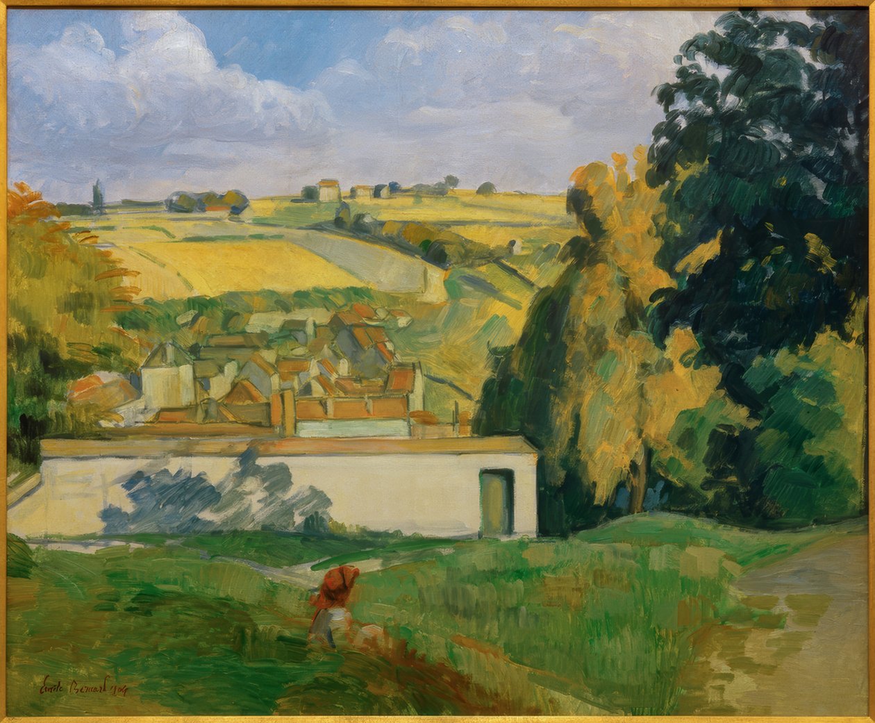 Udsigt fra en bakke på Tonnerre af Emile Bernard