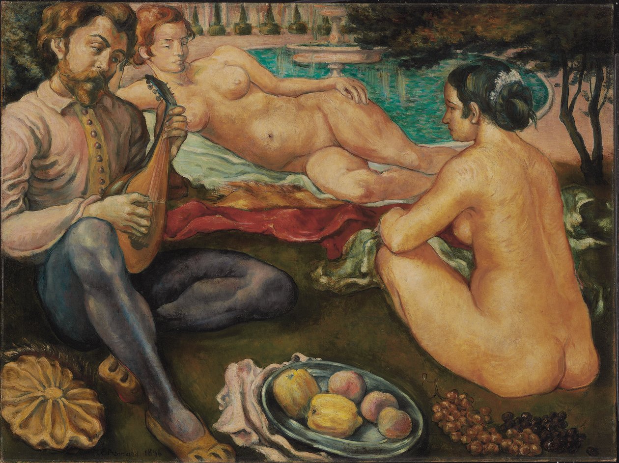 Kærlighedens domstol, 1890 af Emile Bernard