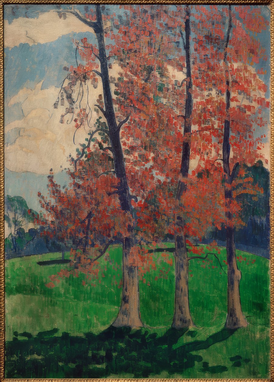 De røde poppel af Emile Bernard