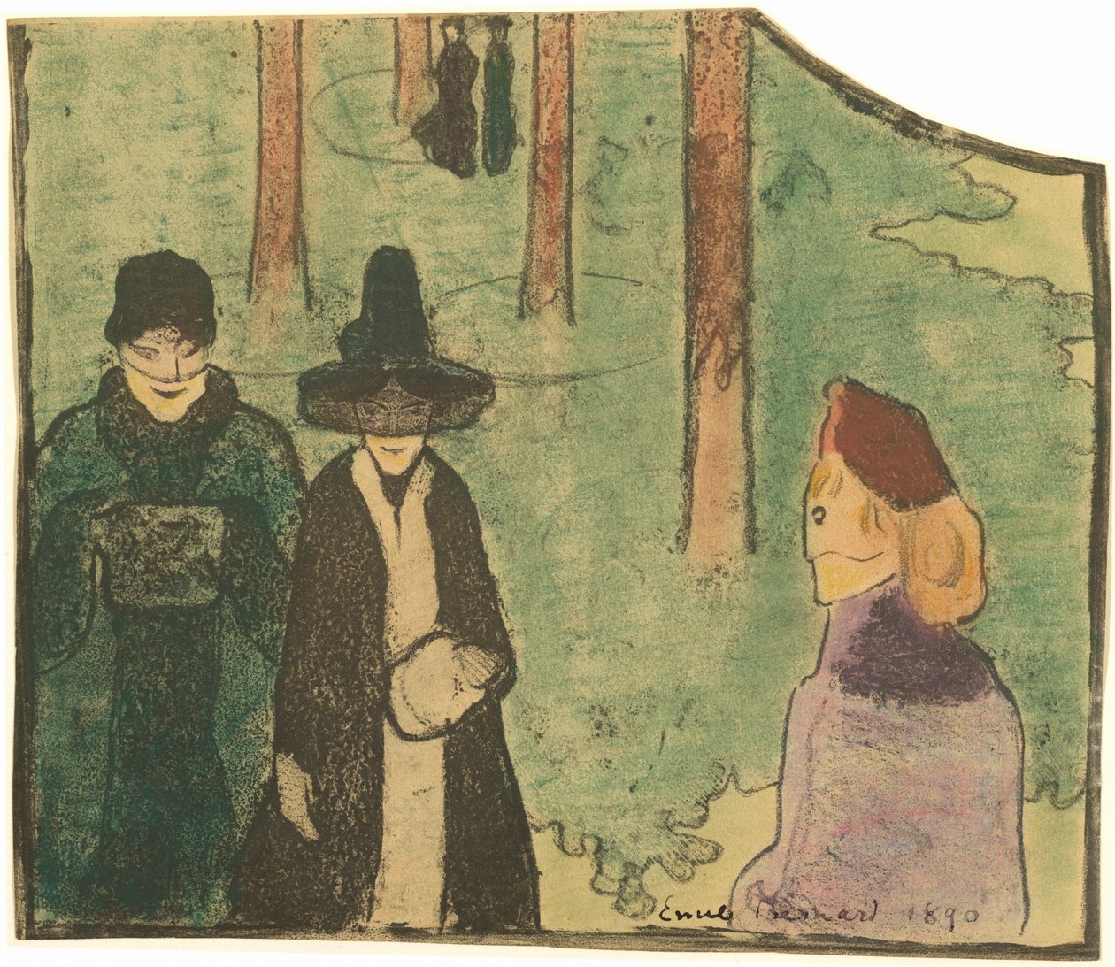 I skoven af Emile Bernard