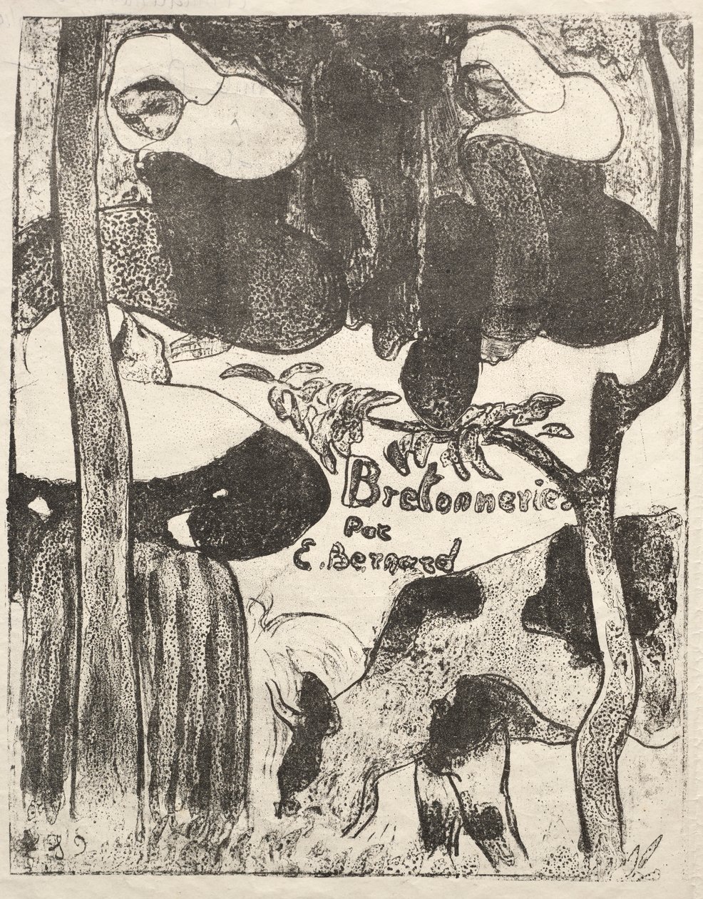 Les Bretonneries: Titelside af Emile Bernard