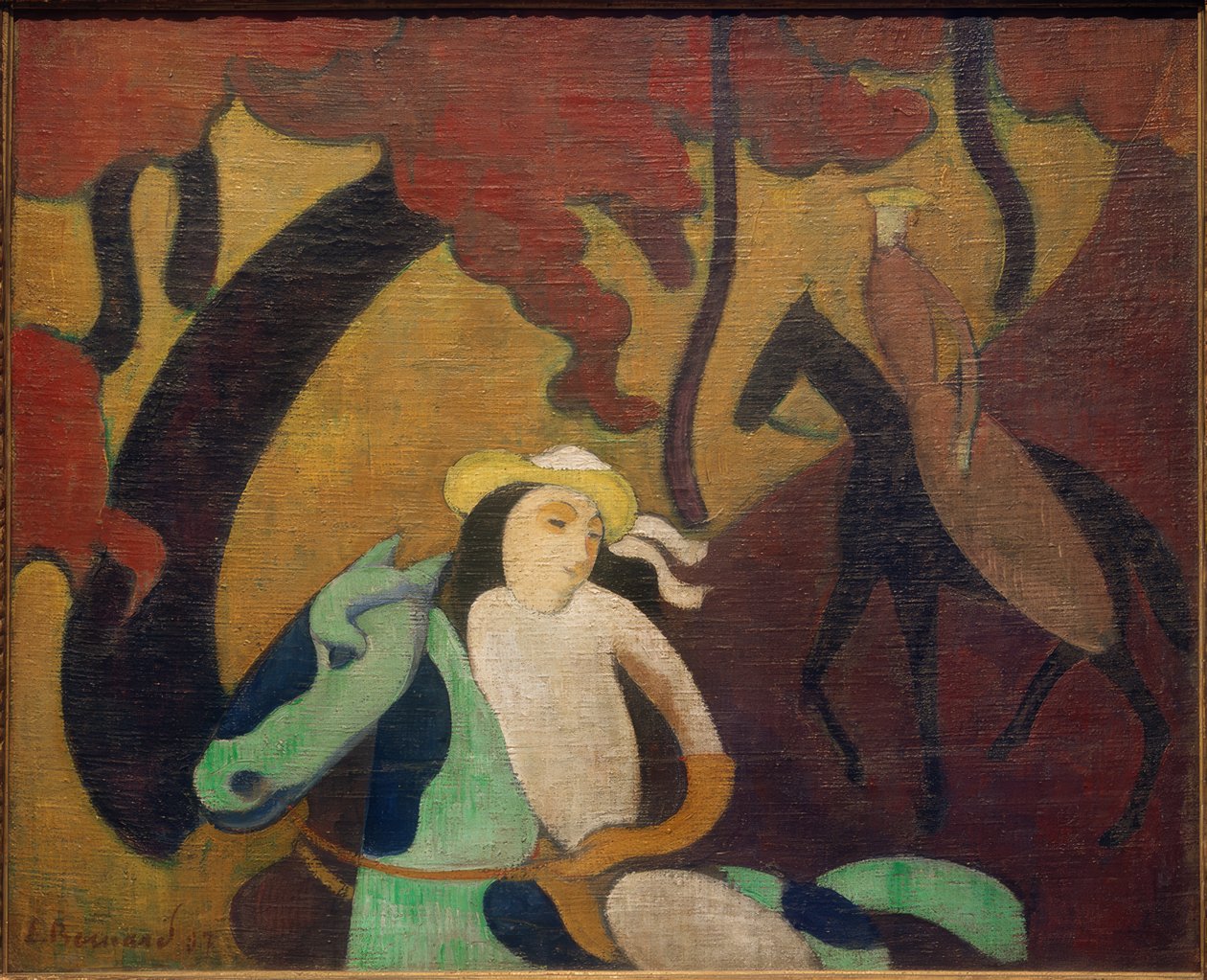 Ryttere på Robinson Island af Emile Bernard