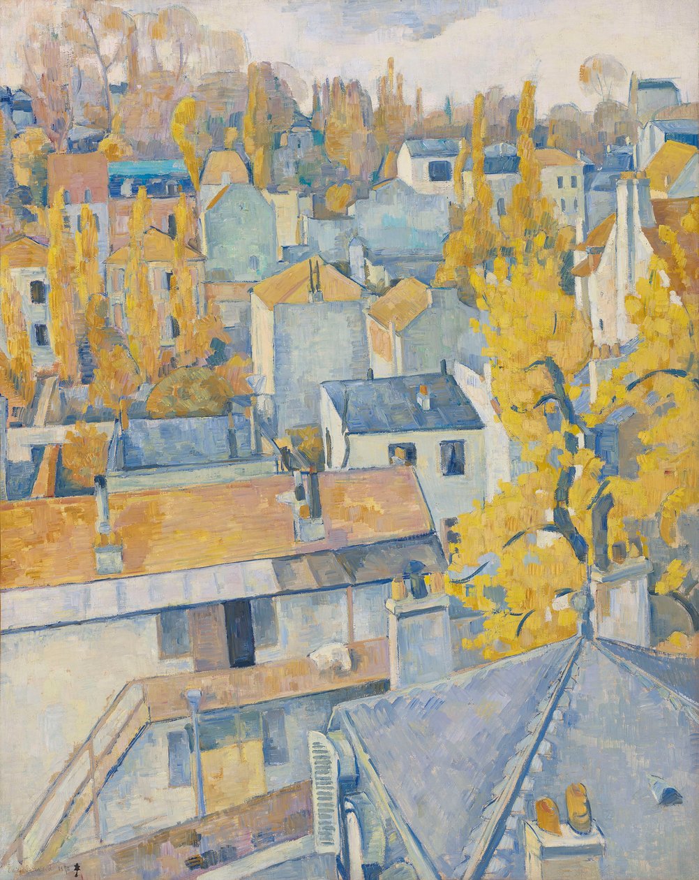 Tagudsigt, 1890. af Emile Bernard