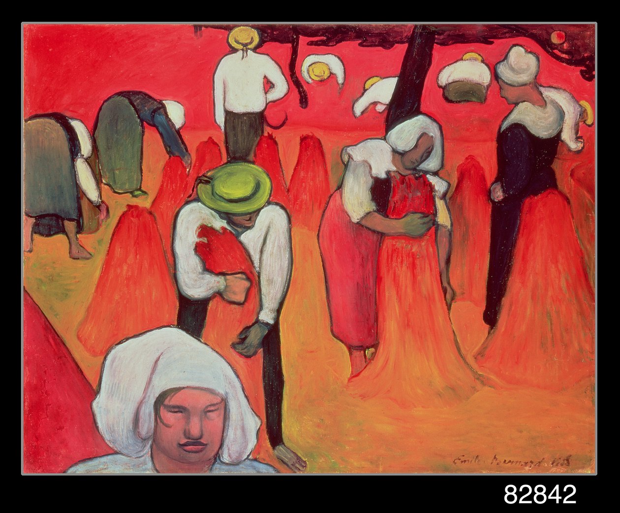 Høsten af boghvede, 1888 af Emile Bernard