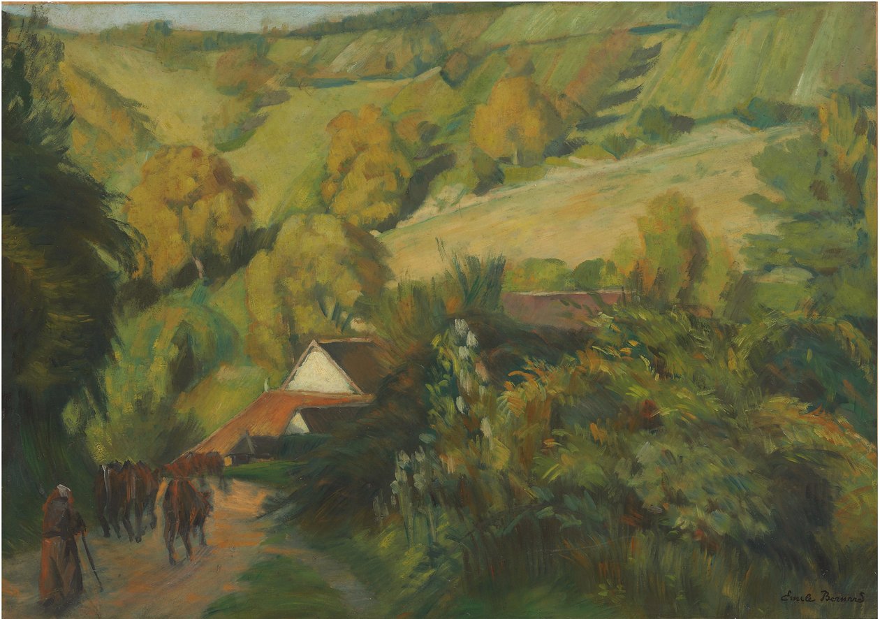 Nedstigningen til Molosmes, 1907 af Emile Bernard