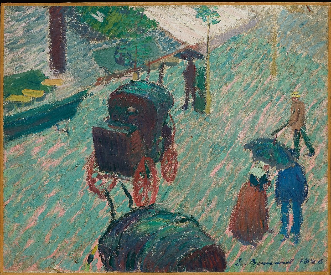 Den offentlige have, Mayenne, 1886 af Emile Bernard