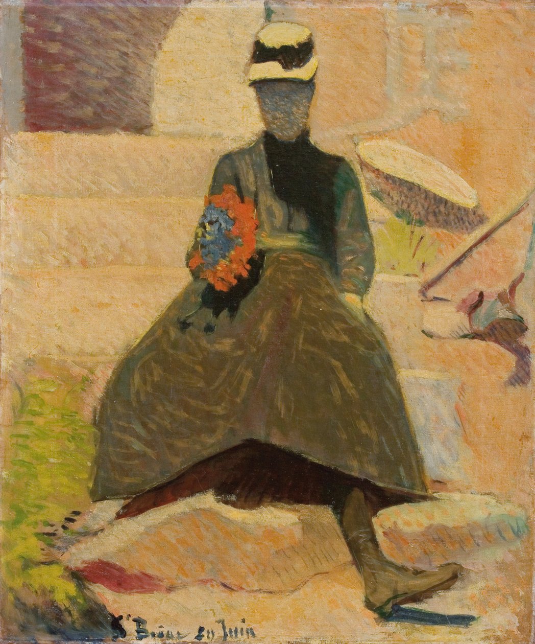 Kvinde i Saint-Briac, 1886 af Emile Bernard