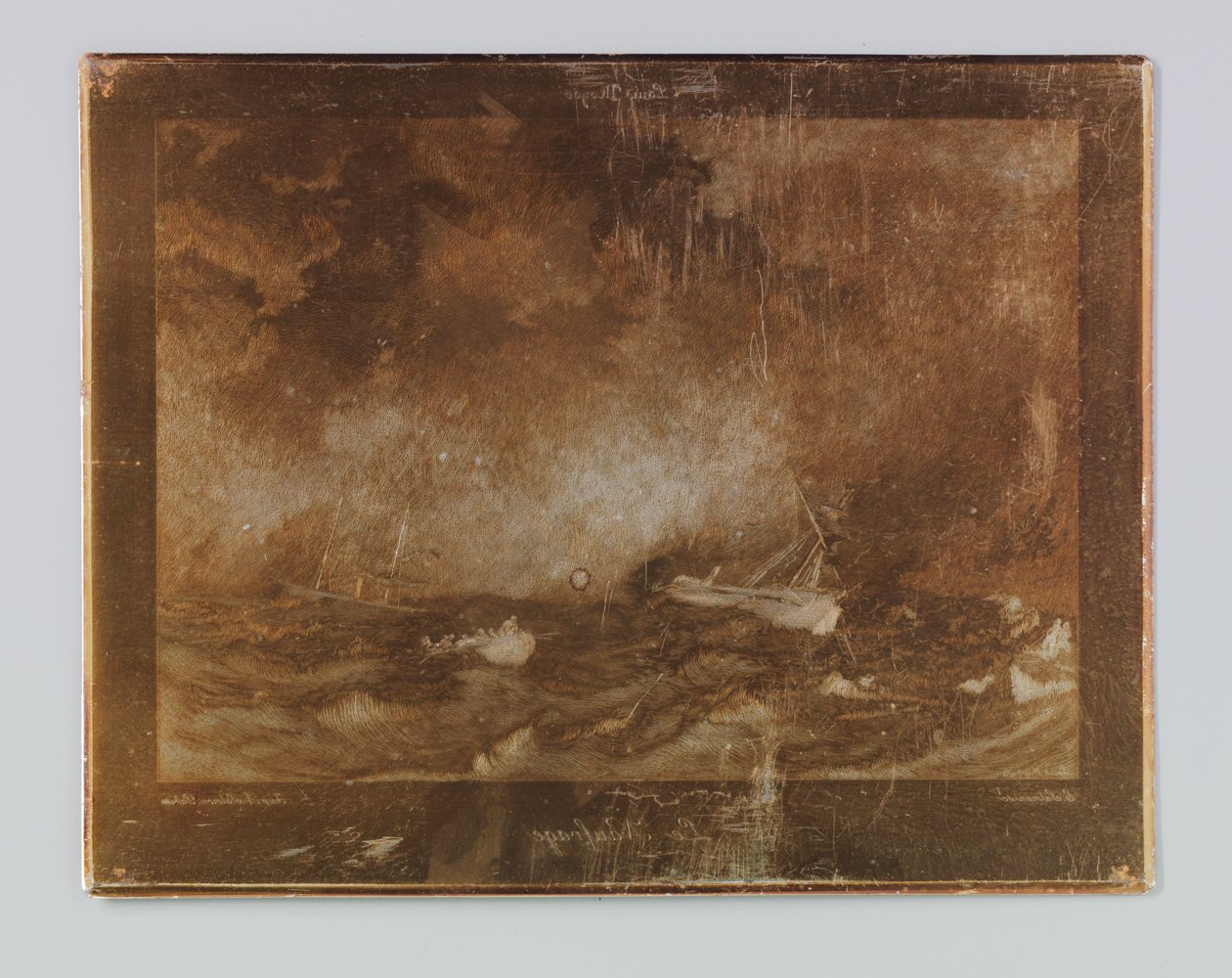 Forlis Le Naufrage af Emile Frédéric Salmon (signed by artist)