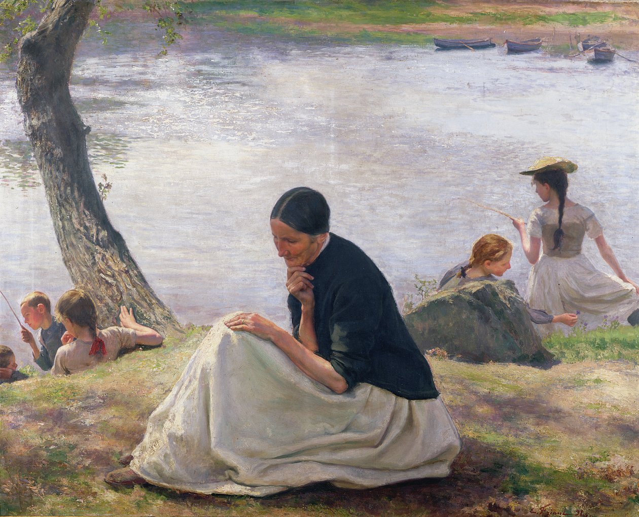 Souvenir, 1891 af Emile Friant