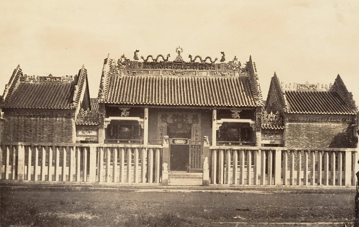 Kinesisk bypagode, 1866. af Emile Gsell