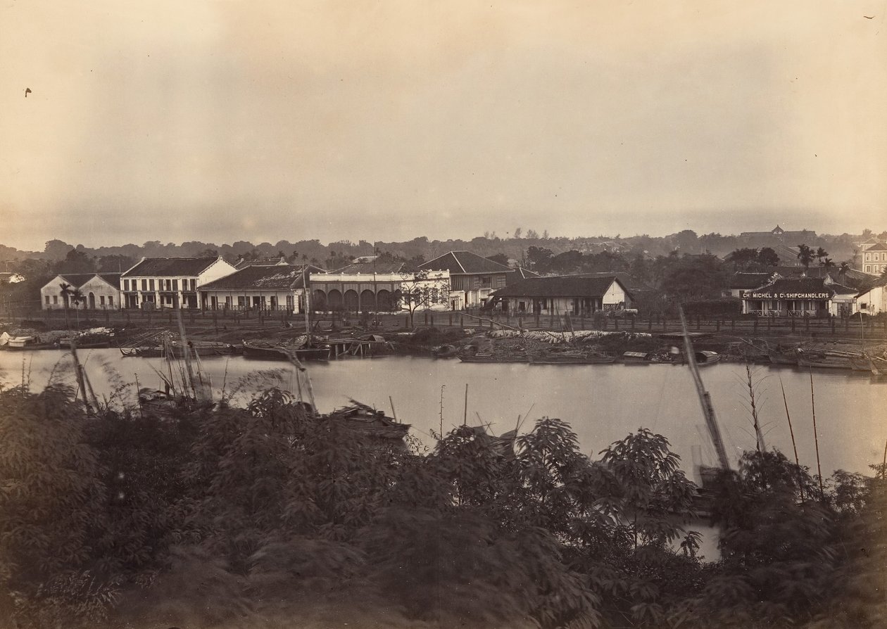 Udsigt over Saigon ark nr. 2, 1866. af Emile Gsell