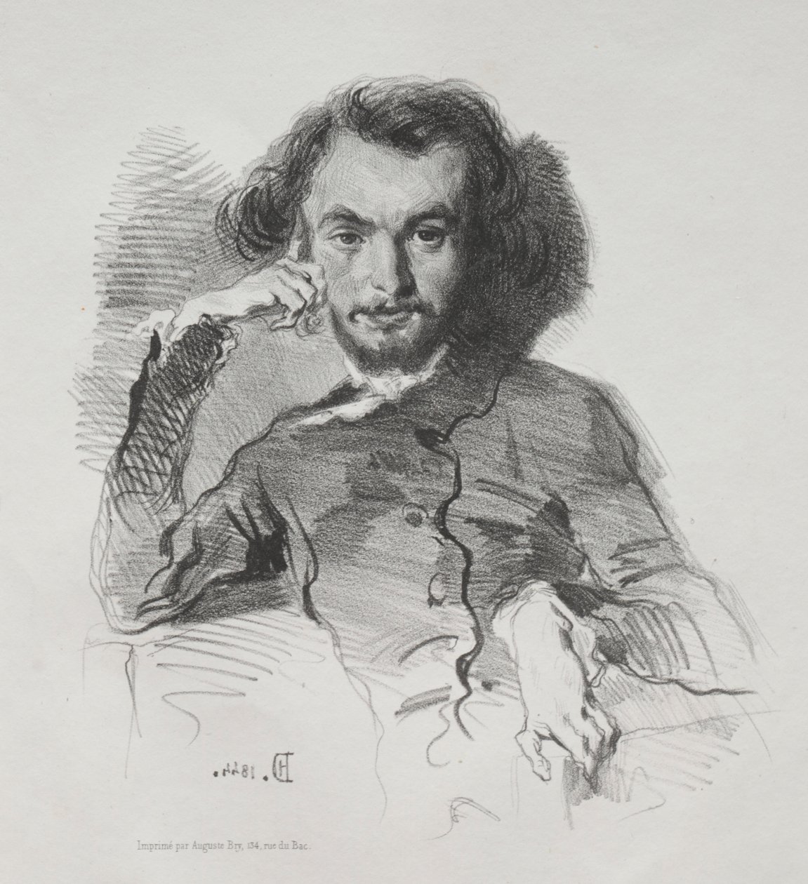 Charles-Pierre Baudelaire, 1844. af Emile Isidore Deroy