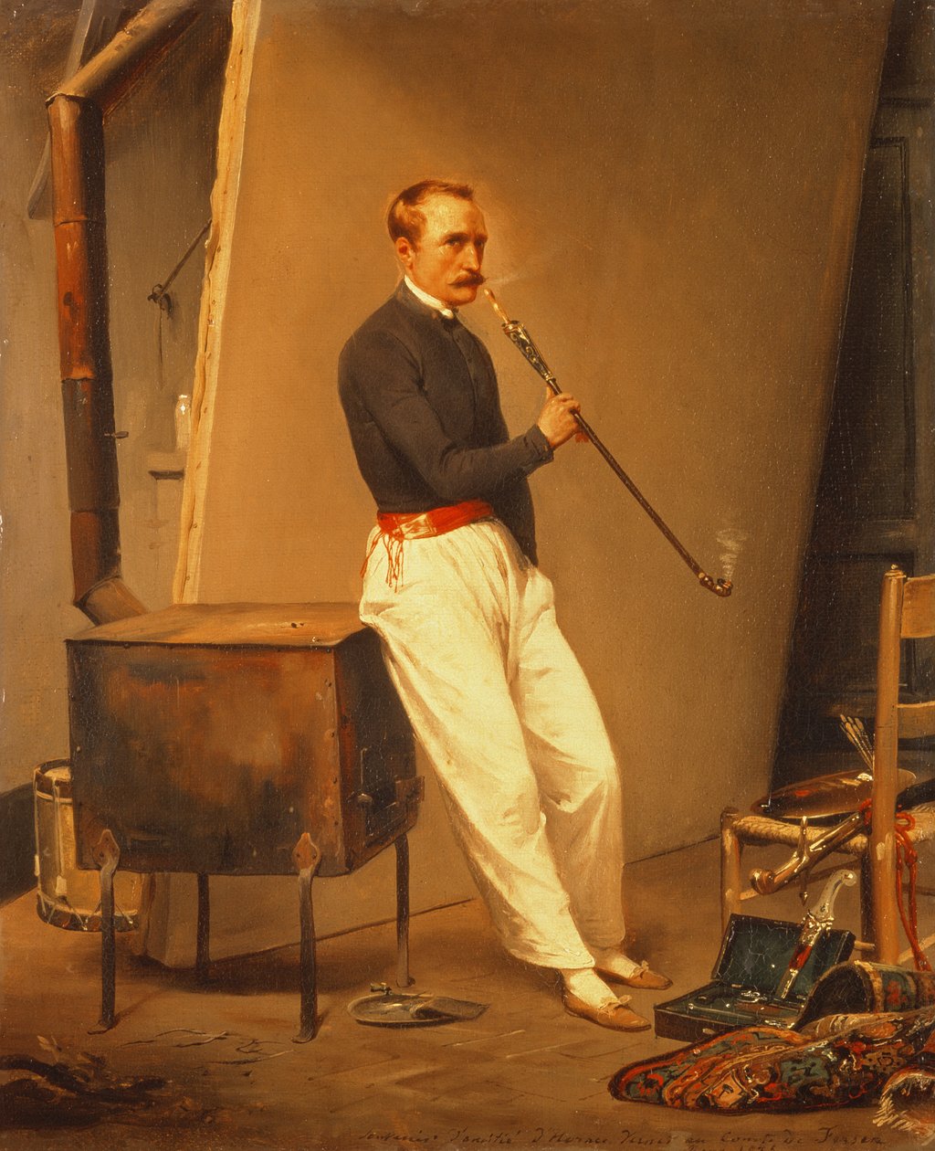 Selvportræt, 1835 af Emile Jean Horace Vernet