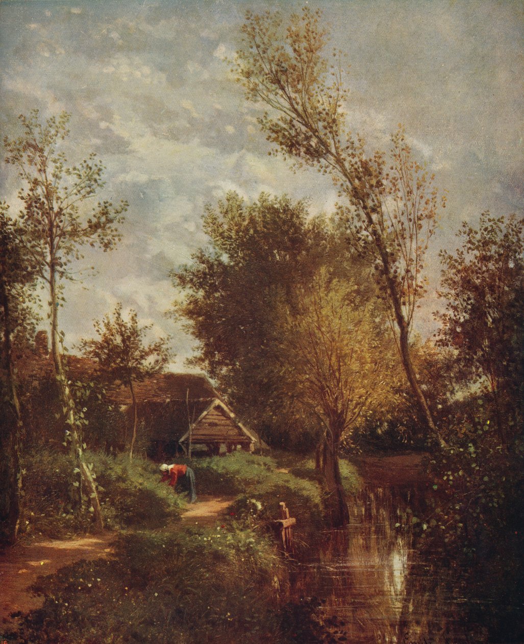 Ecouen, 1858, c1915 af Emile Lambinet
