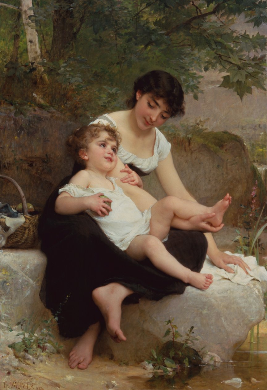 Mor og Barn af Emile Munier