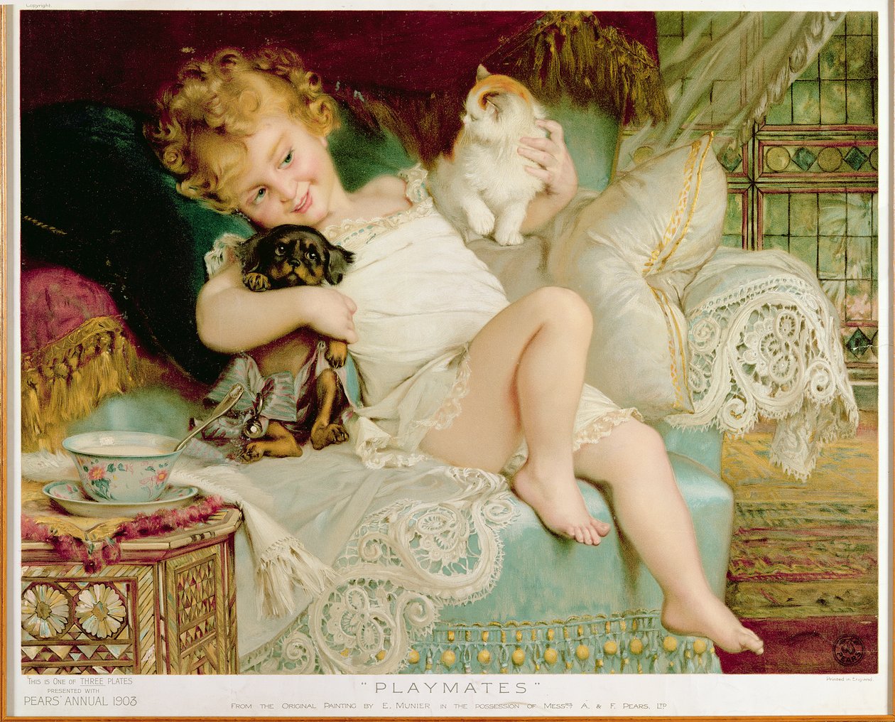 Legekammerater, fra Pears Annual, 1903 af Emile Munier