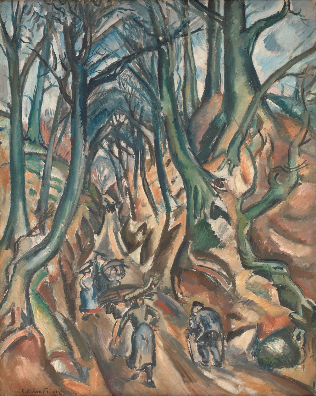 Den sunkne vej om vinteren af Emile Othon Friesz