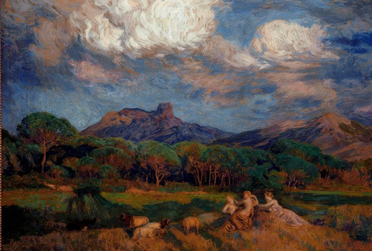 Les Dryades af Marie Auguste Emile Rene Menard