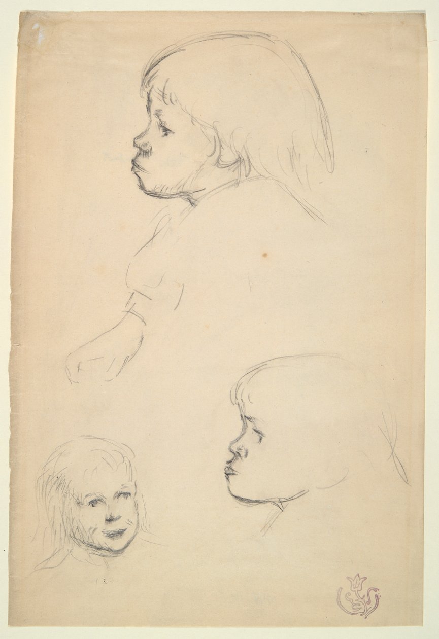 Studier af et barn af Emile Schuffenecker