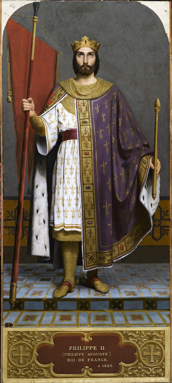 Kong Filip II af Frankrig 1165-1223, 1840