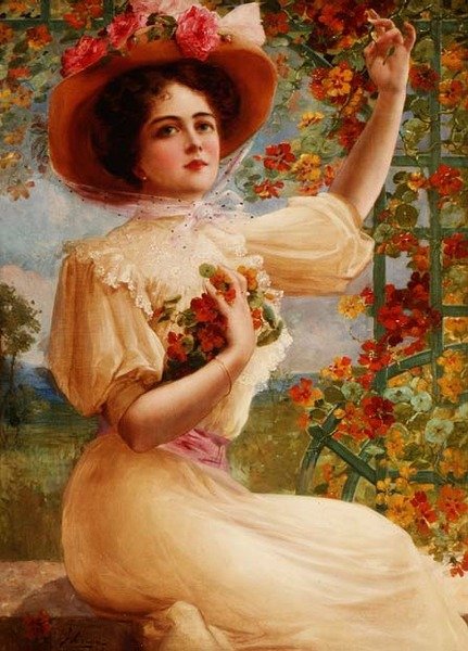 En sommerskønhed af Emile Vernon