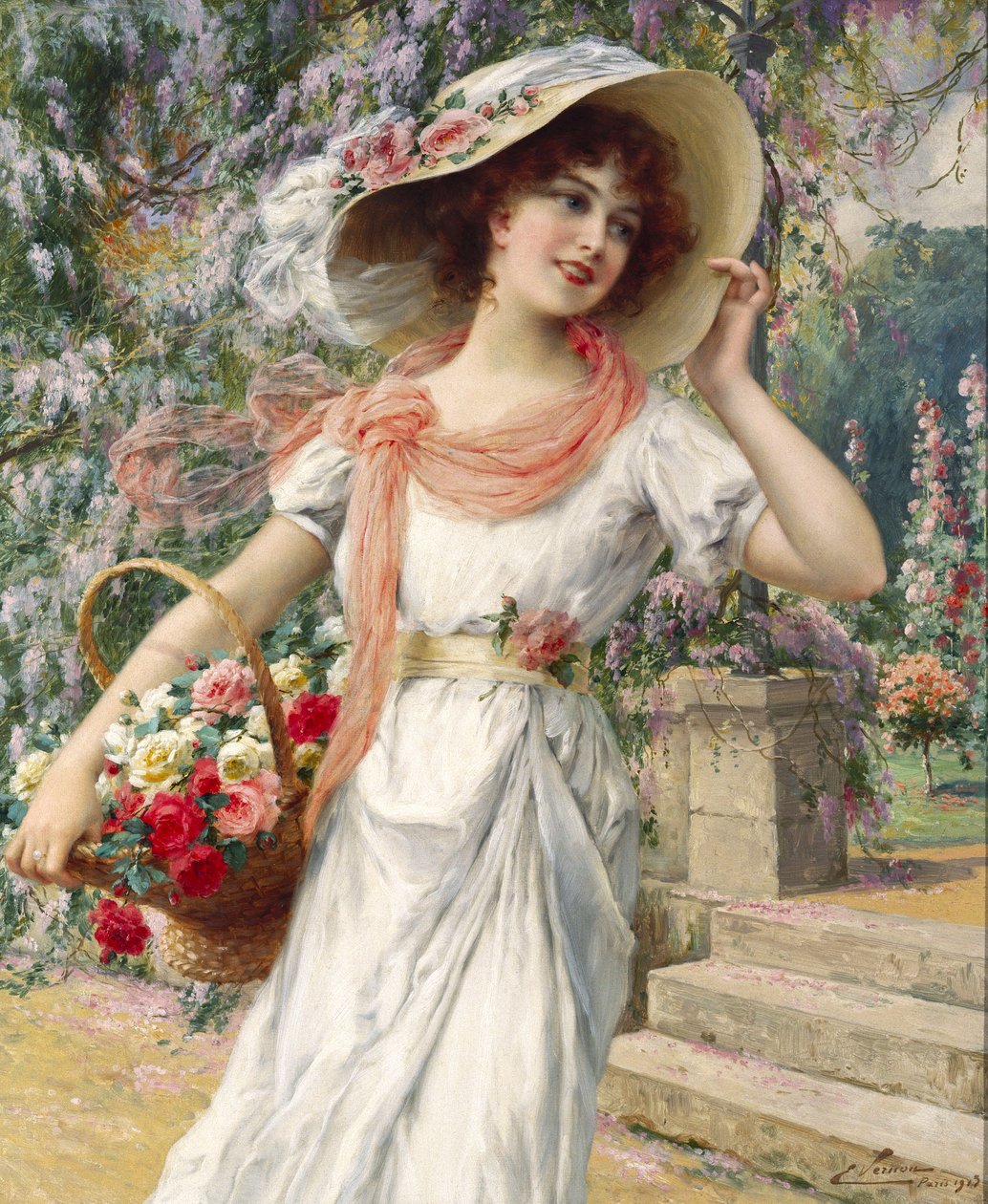 Blomsterhaven af Emile Vernon