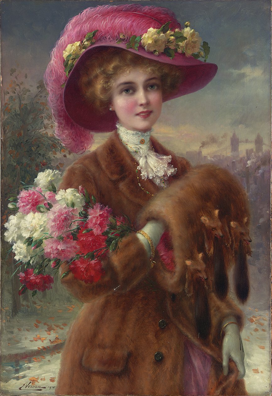 Vinterskønhed, 1910 af Emile Vernon