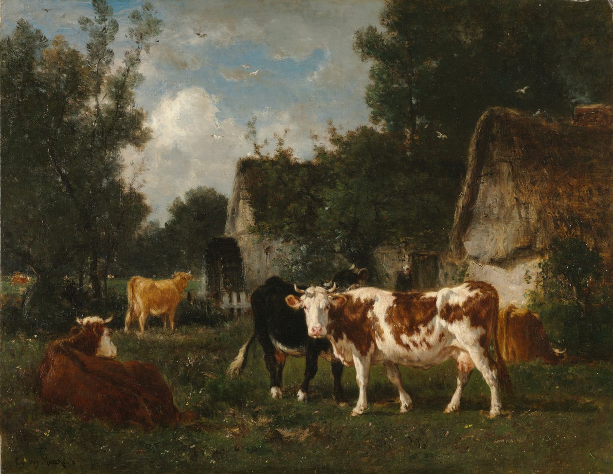 Møllen, 1873. af Émile van Marcke